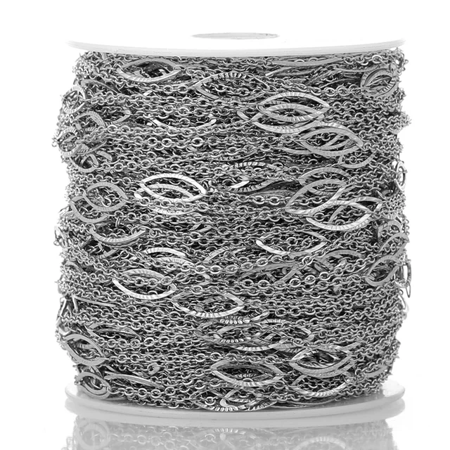 Stainless Steel Evil Eye Link Chain - 45-50cm