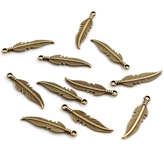 Feather Charm 27*7mm - 1 Piece