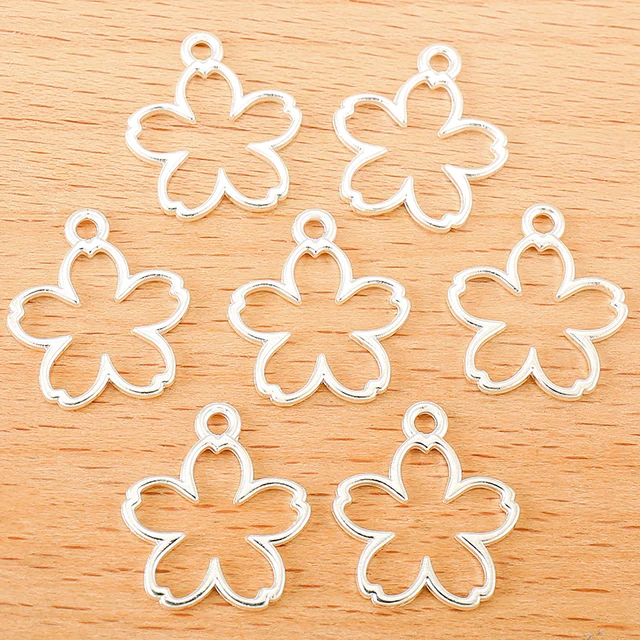 5 Petal Flower Charm 17*15mm - 1 Piece
