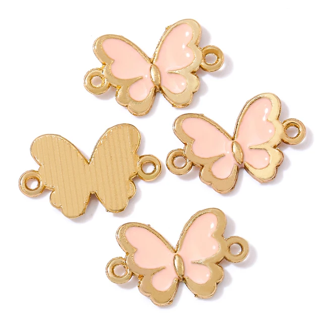 Butterfly Enamel Charm 17*10mm - 1 Piece