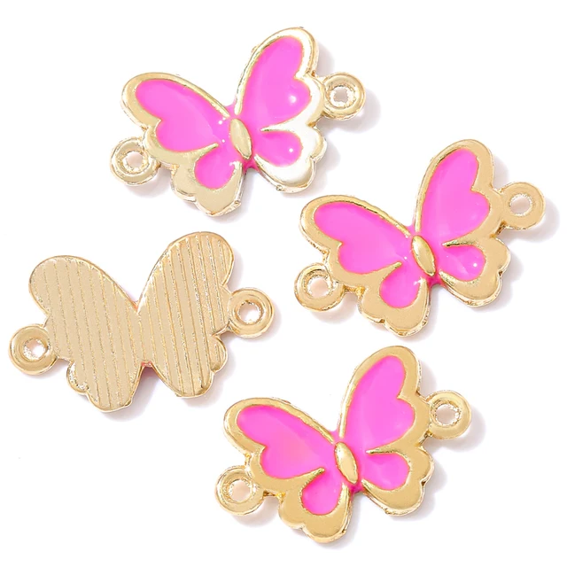 Butterfly Enamel Charm 17*10mm - 1 Piece