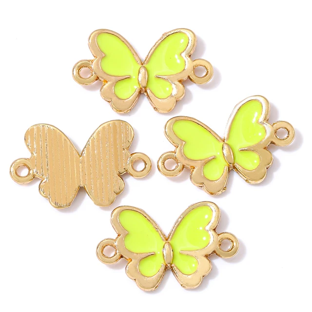 Butterfly Enamel Charm 17*10mm - 1 Piece