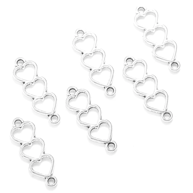 Tri-Heart Charm - 1 Piece
