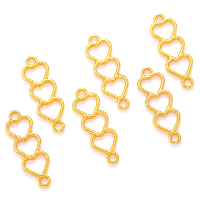 Tri-Heart Charm - 1 Piece