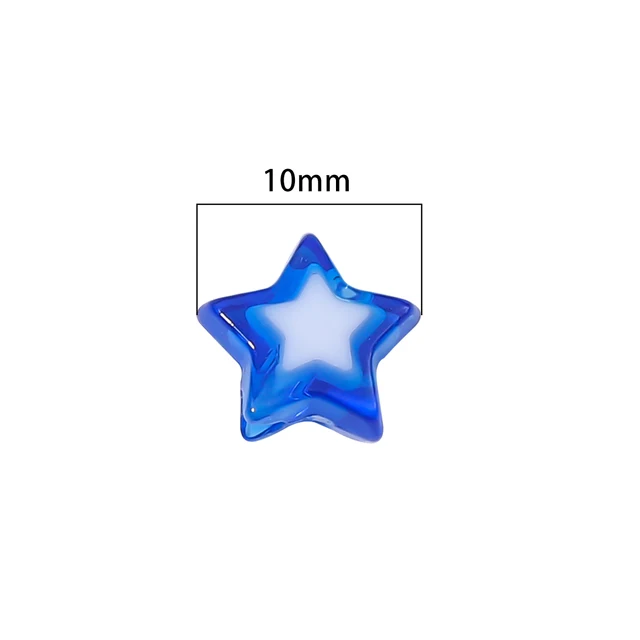 Acrylic Star Bead - 10 Pieces
