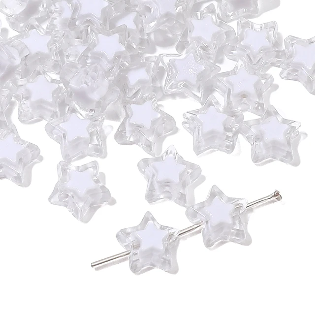 Acrylic Star Bead - 10 Pieces