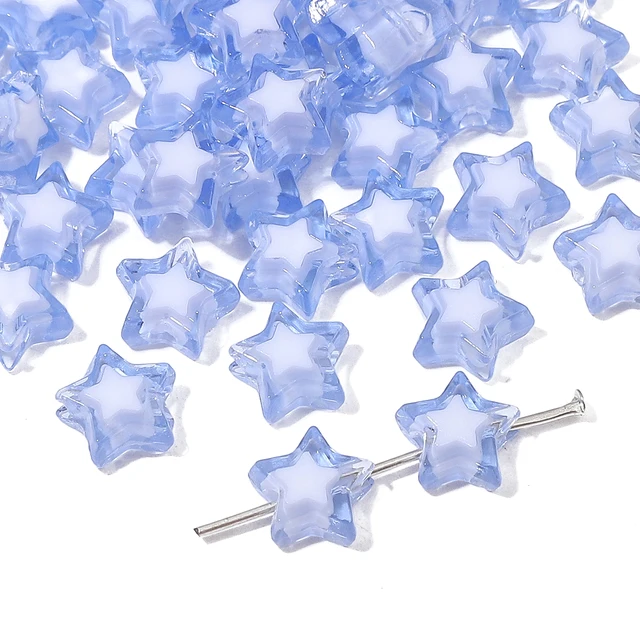 Acrylic Star Bead - 10 Pieces