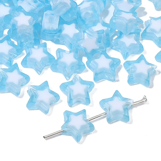 Acrylic Star Bead - 10 Pieces