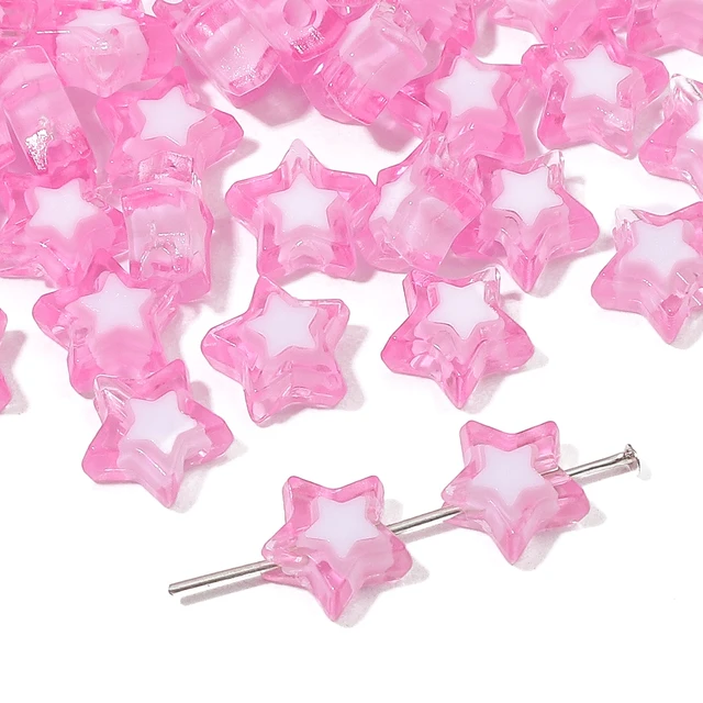 Acrylic Star Bead - 10 Pieces