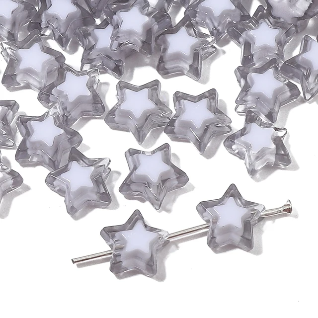 Acrylic Star Bead - 10 Pieces