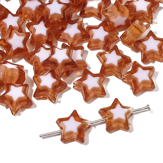 Acrylic Star Bead - 10 Pieces