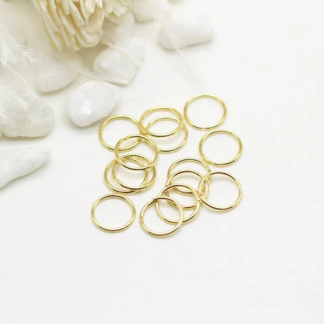14K Gold Plated Jump rings - 20 Pieces