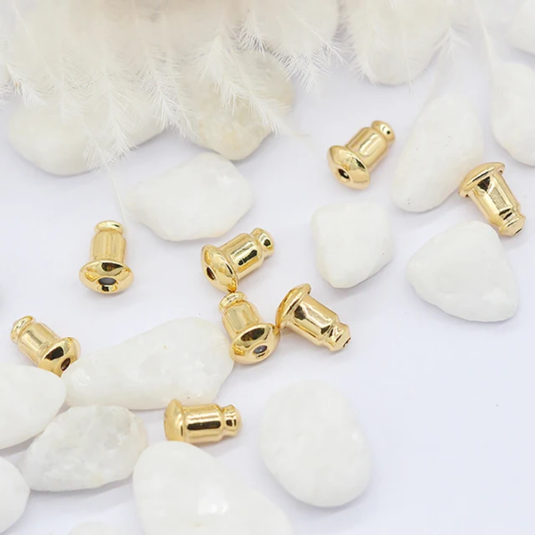14k Gold Plated Stopper - 1 Pair