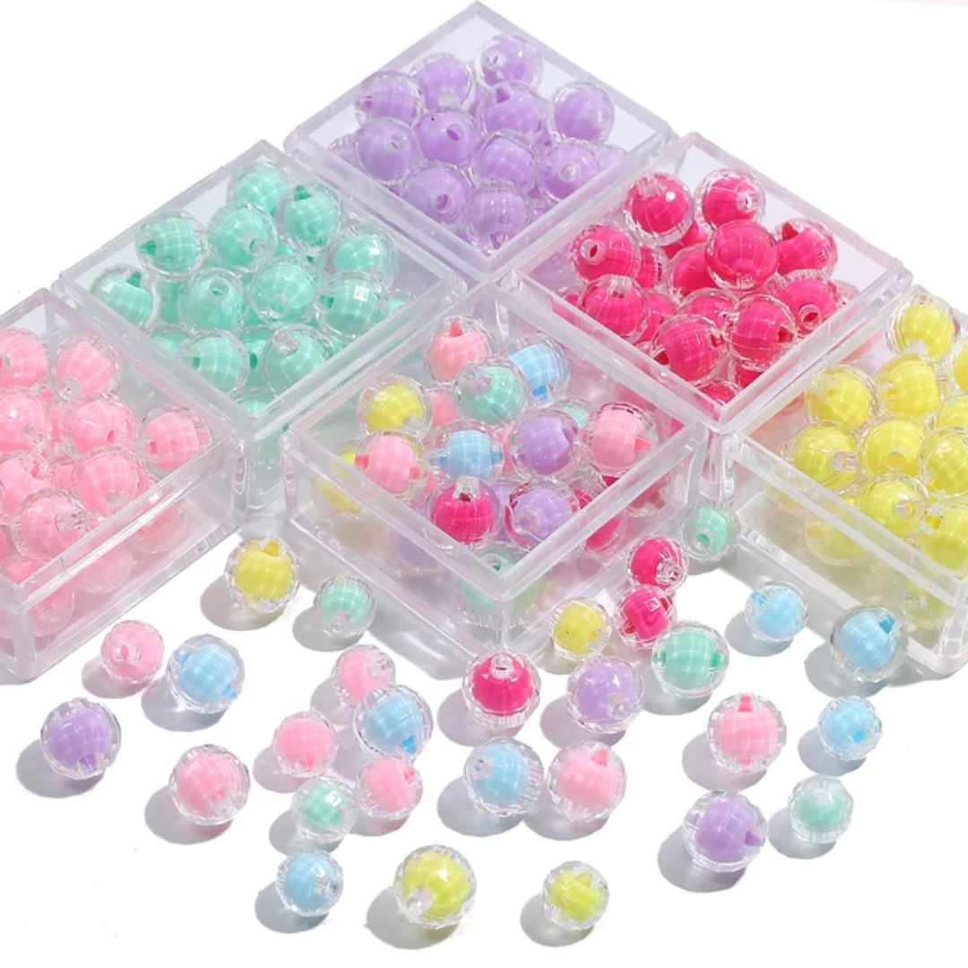Acrylic Round Bead - 10 Pieces