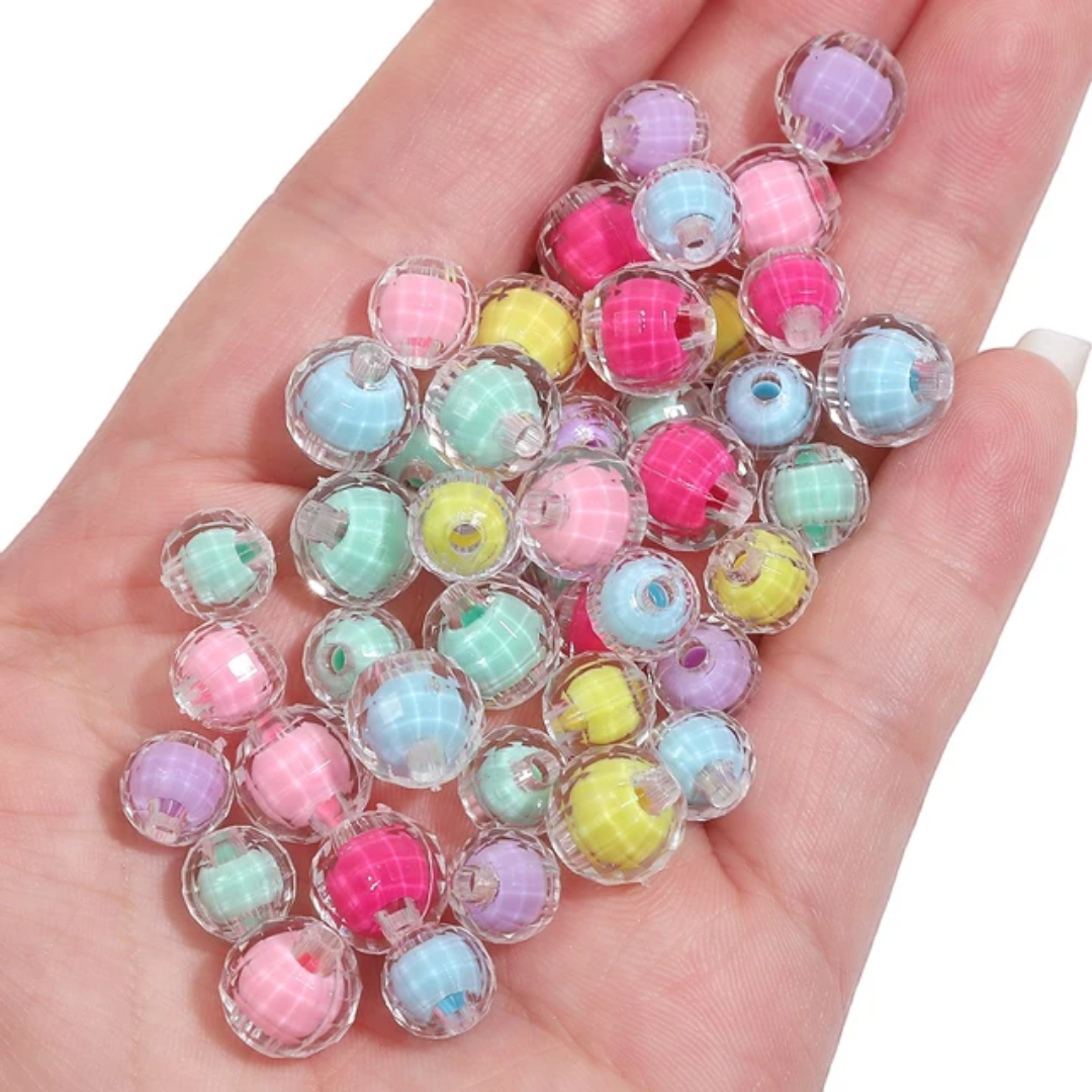 Acrylic Round Bead - 10 Pieces