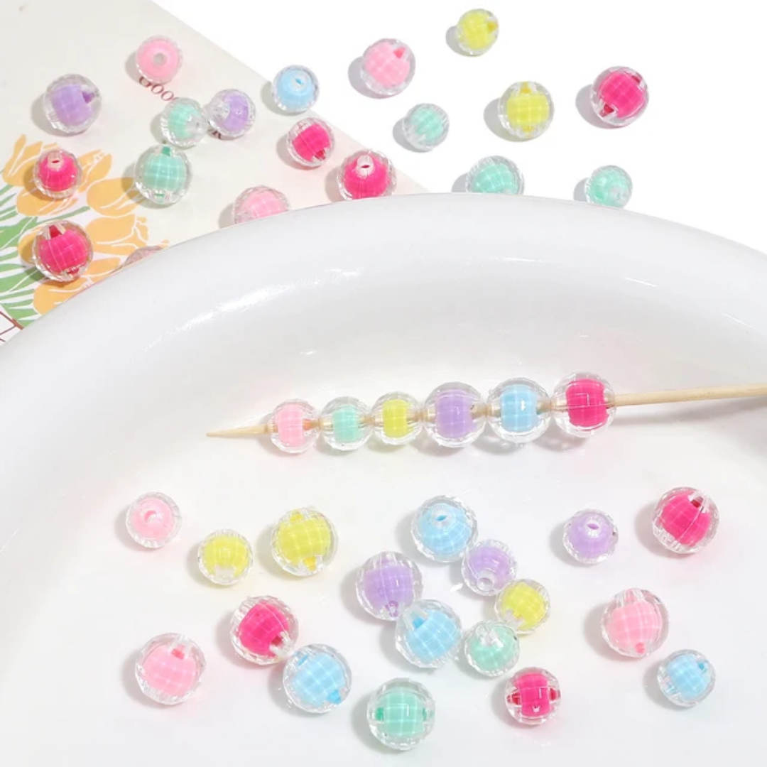 Acrylic Round Bead - 10 Pieces