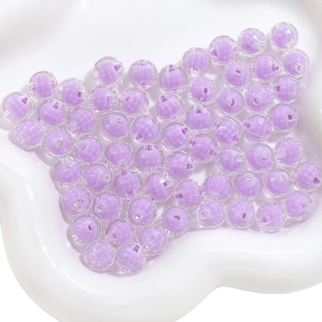 Acrylic Round Bead - 10 Pieces