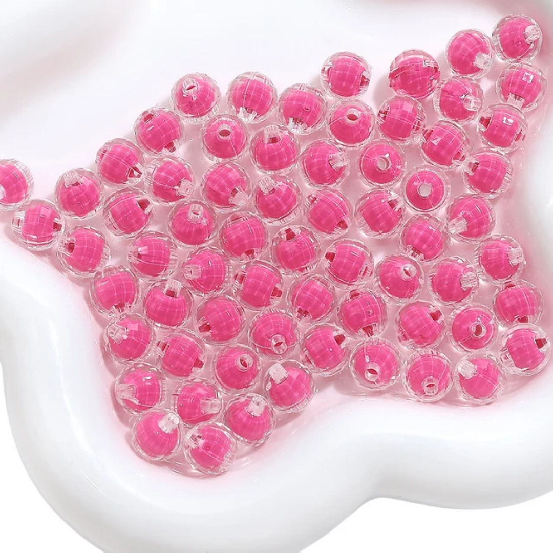 Acrylic Round Bead - 10 Pieces
