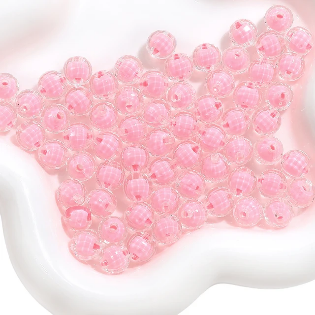 Acrylic Round Bead - 10 Pieces
