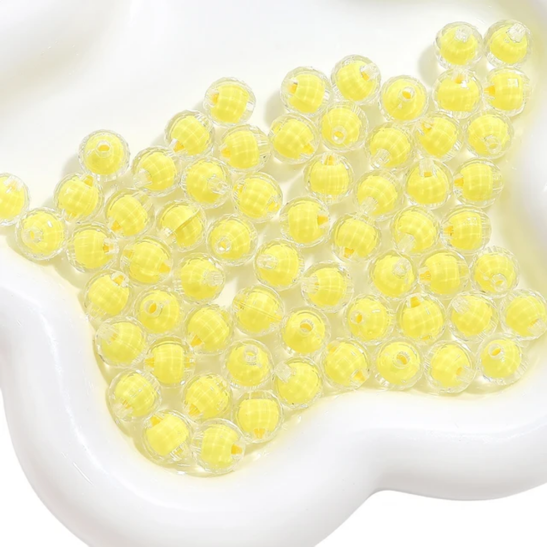 Acrylic Round Bead - 10 Pieces