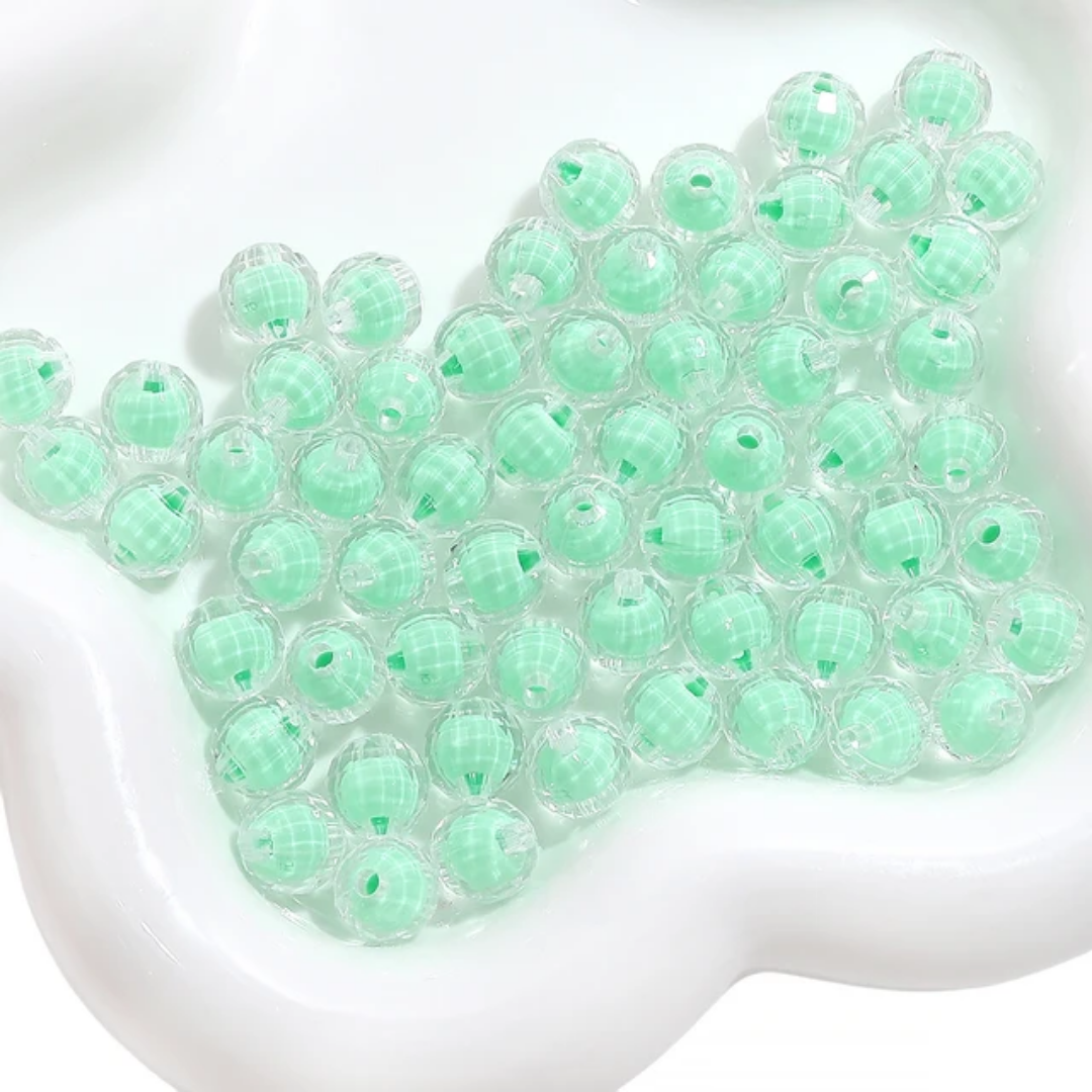 Acrylic Round Bead - 10 Pieces