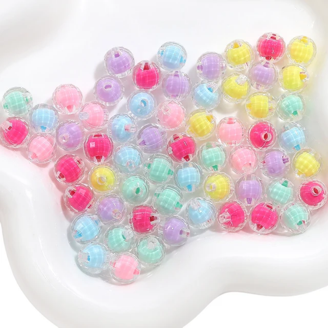 Acrylic Round Bead - 10 Pieces