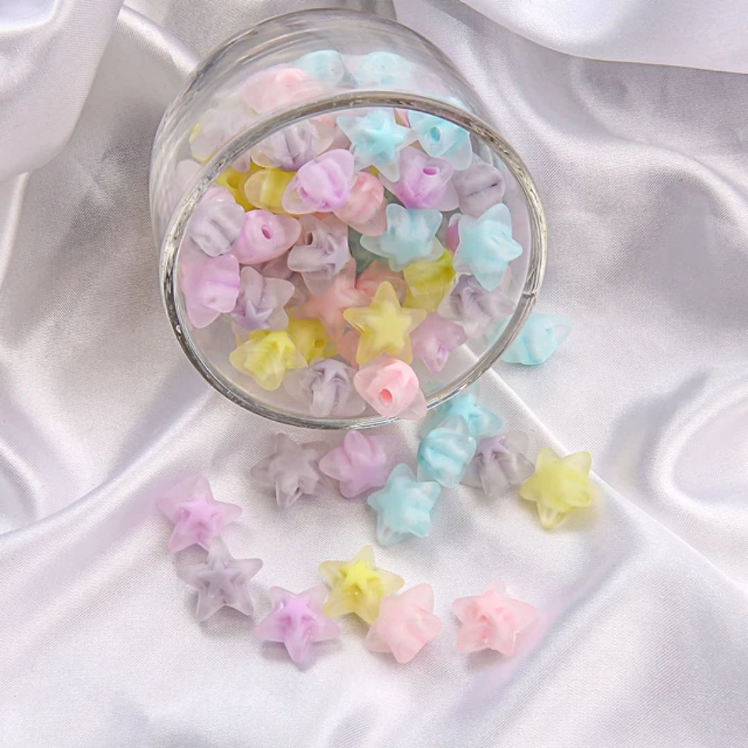 Acrylic Star Bead - 1 Piece