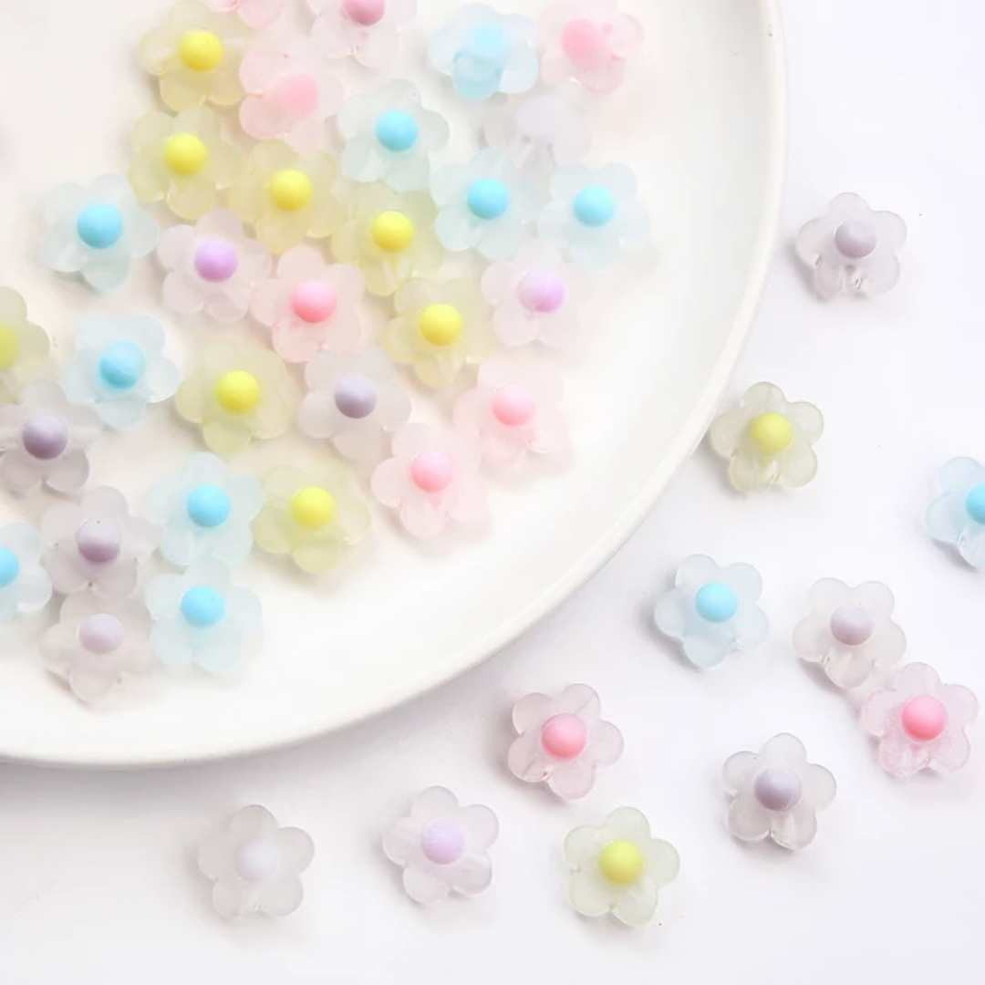 Acrylic Flower Bead - 1 Piece