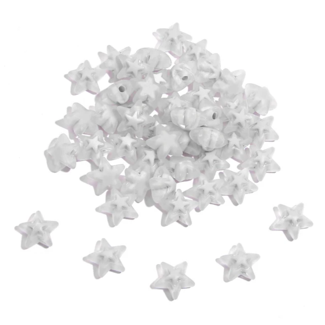 Acrylic Star Bead - 1 Piece