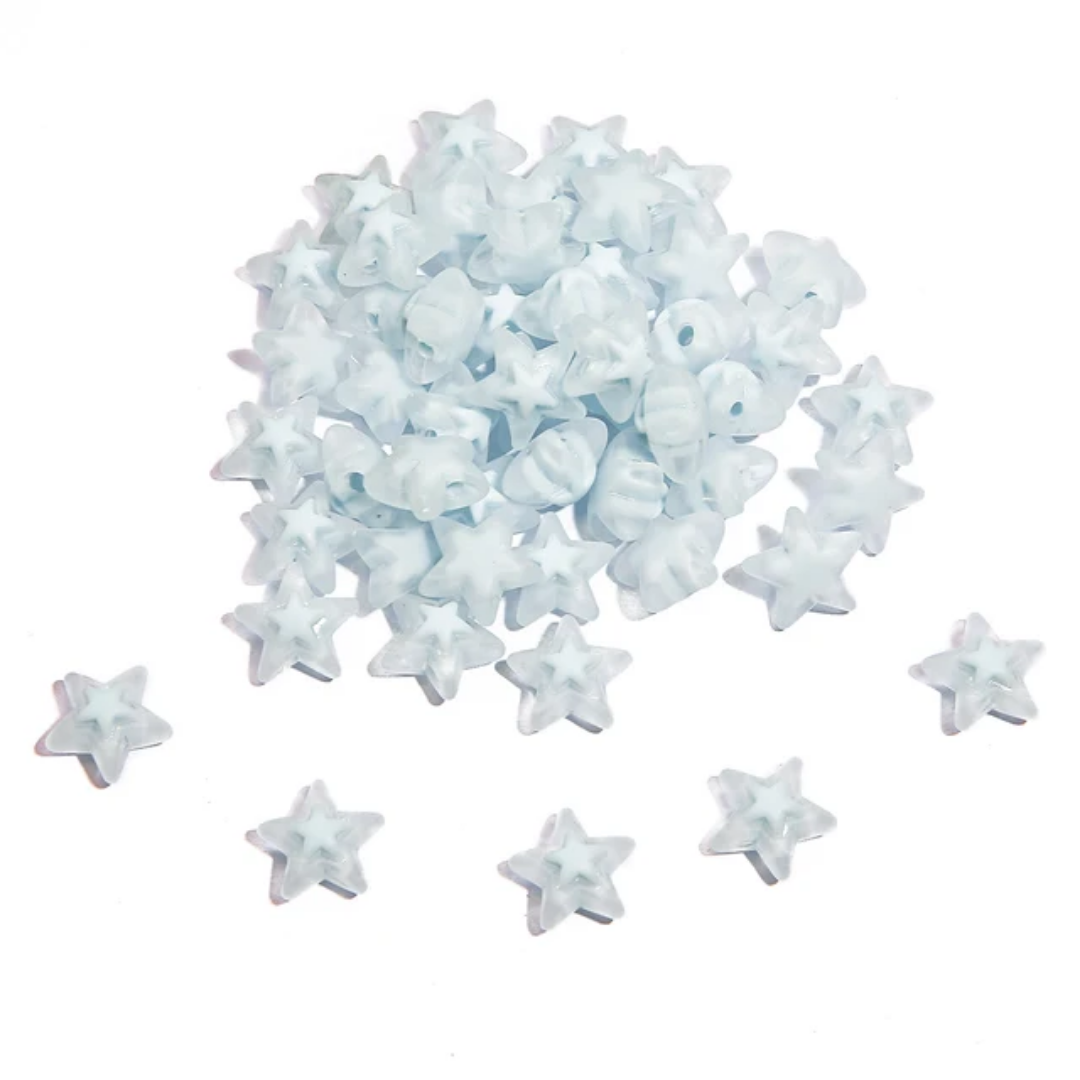 Acrylic Star Bead - 1 Piece