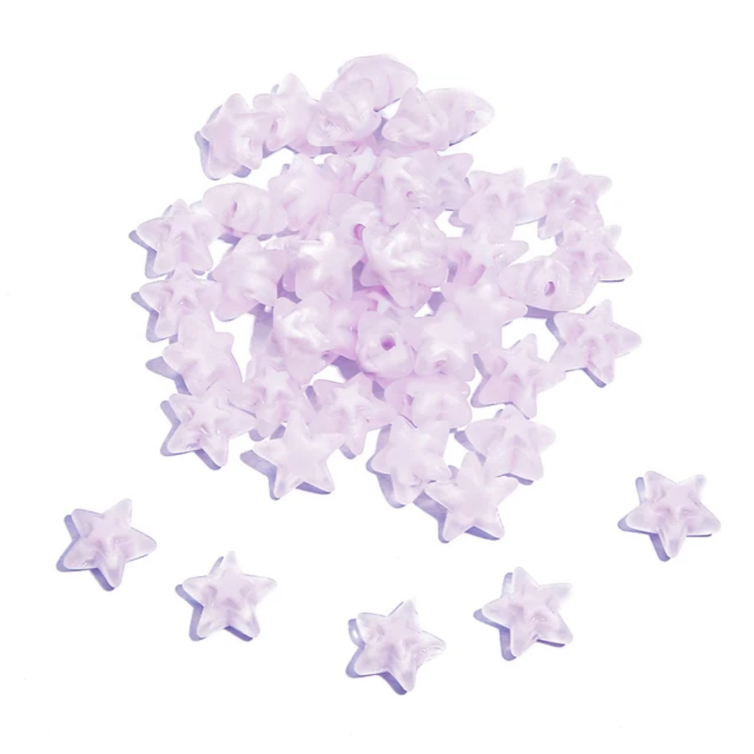 Acrylic Star Bead - 1 Piece