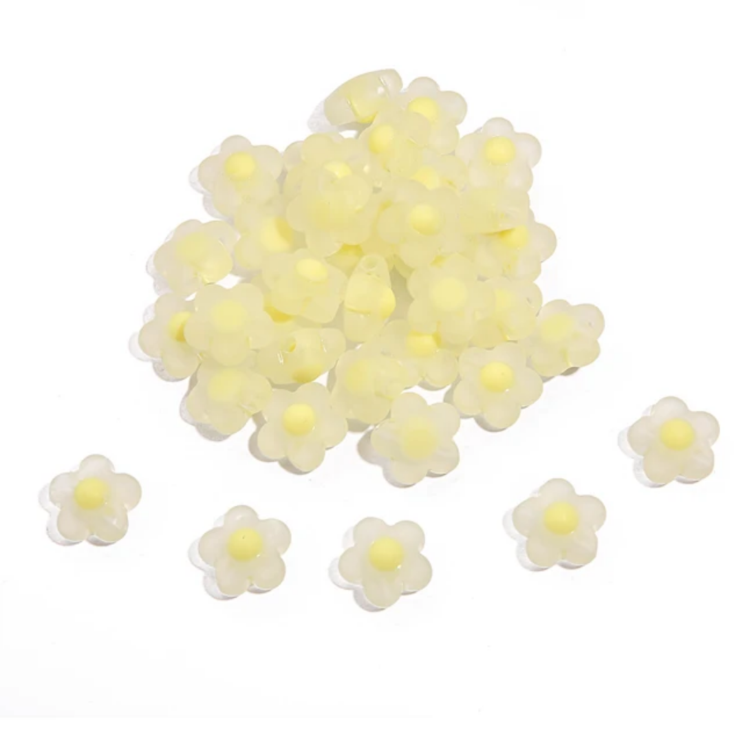 Acrylic Flower Bead - 1 Piece