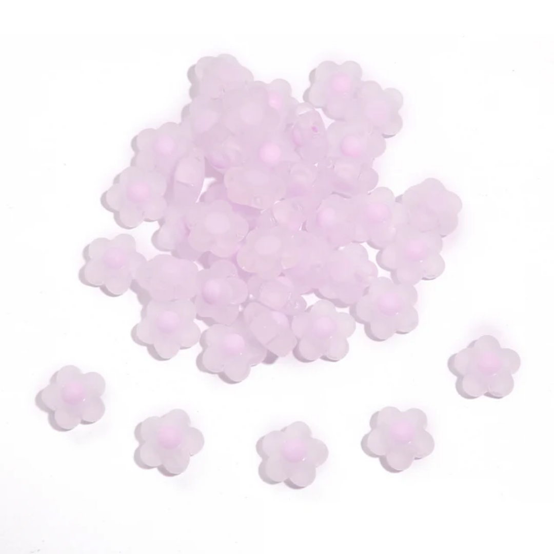 Acrylic Flower Bead - 1 Piece