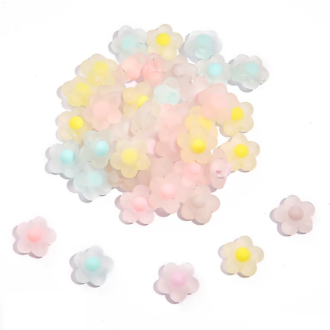 Acrylic Flower Bead - 1 Piece