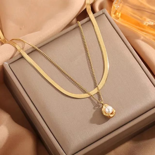 Double Layer Pearl Chain