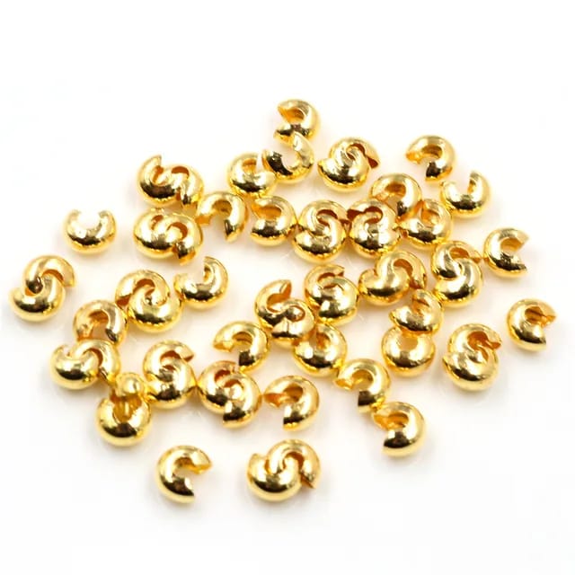 Crimp End Beads - 10 Pieces
