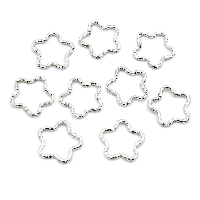 Star Twisted Open Jump Rings - 5 Pieces