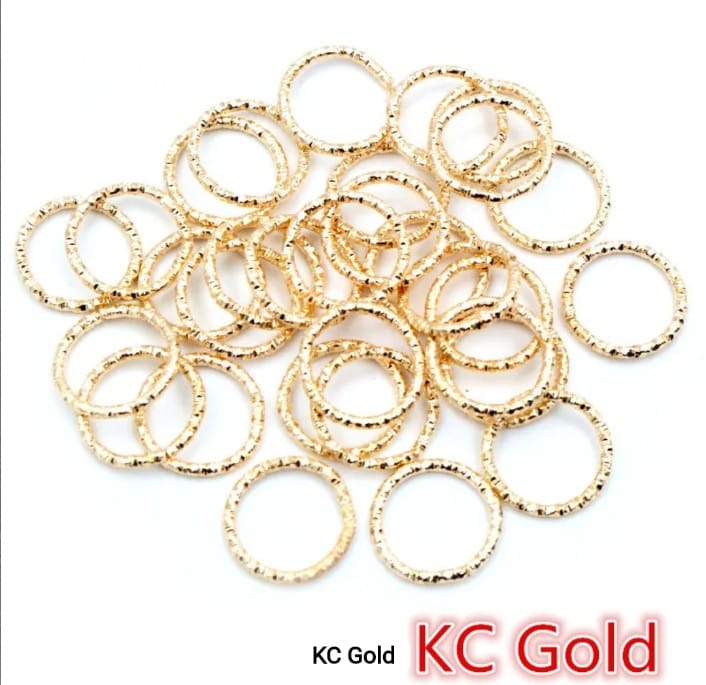 Circle Twisted Open Jump Rings - 5 Pieces
