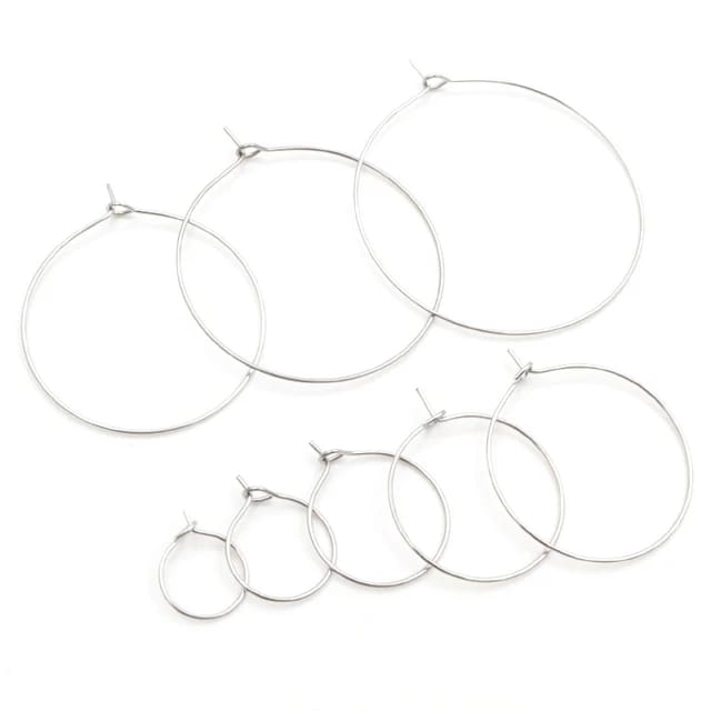 Circle Hoops - 1 Pair