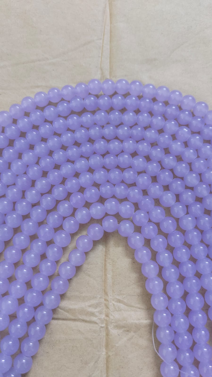 Jelly Beads Soft Purple - approx. 100 beads