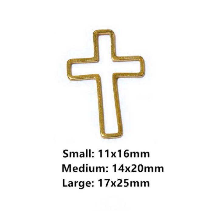 Cross Open Bezel - 1 piece
