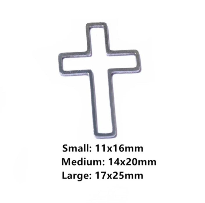 Cross Open Bezel - 1 piece