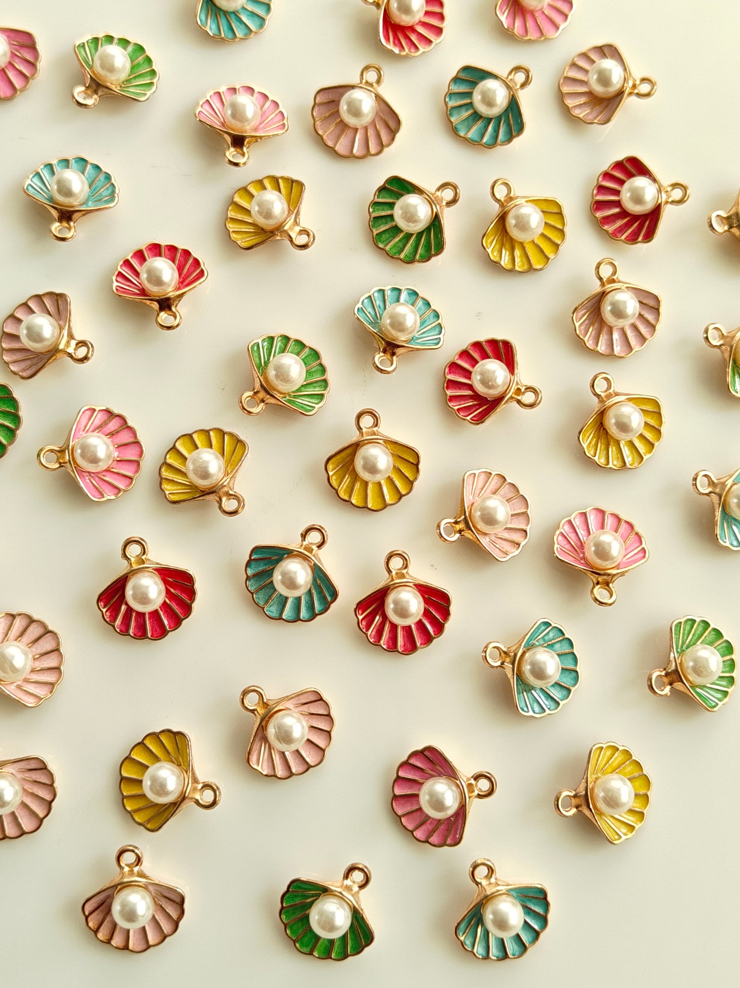 Shell Enamel Charm - 1 Piece