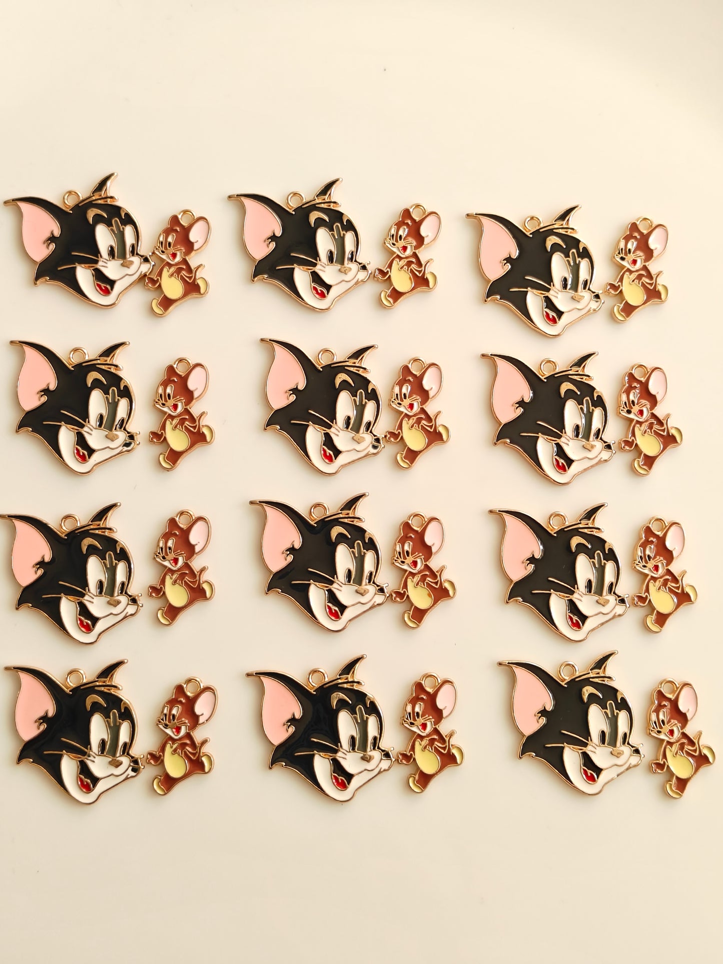 Tom and Jerry Enamel Charm - 1 Piece