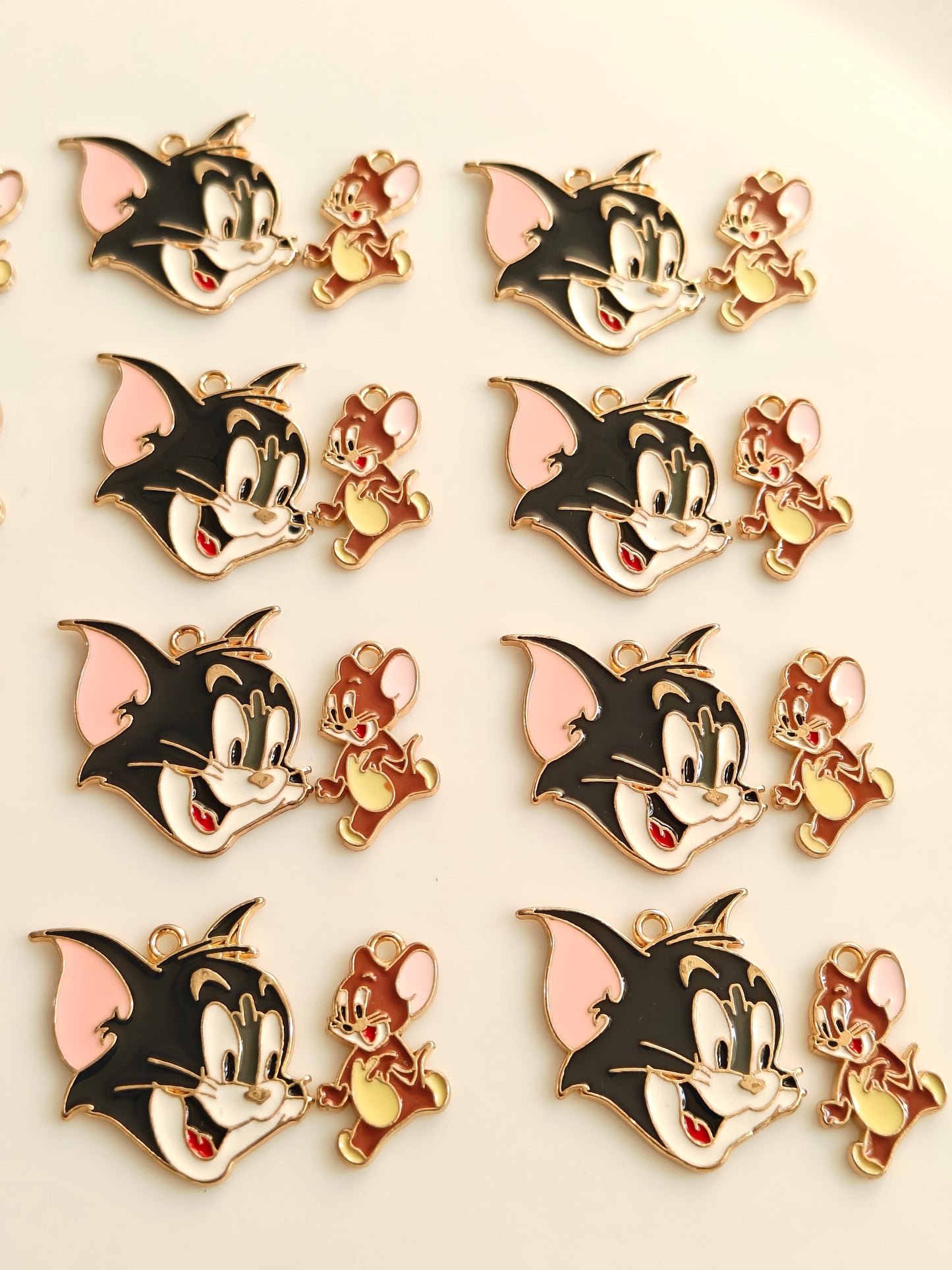 Tom and Jerry Enamel Charm - 1 Piece