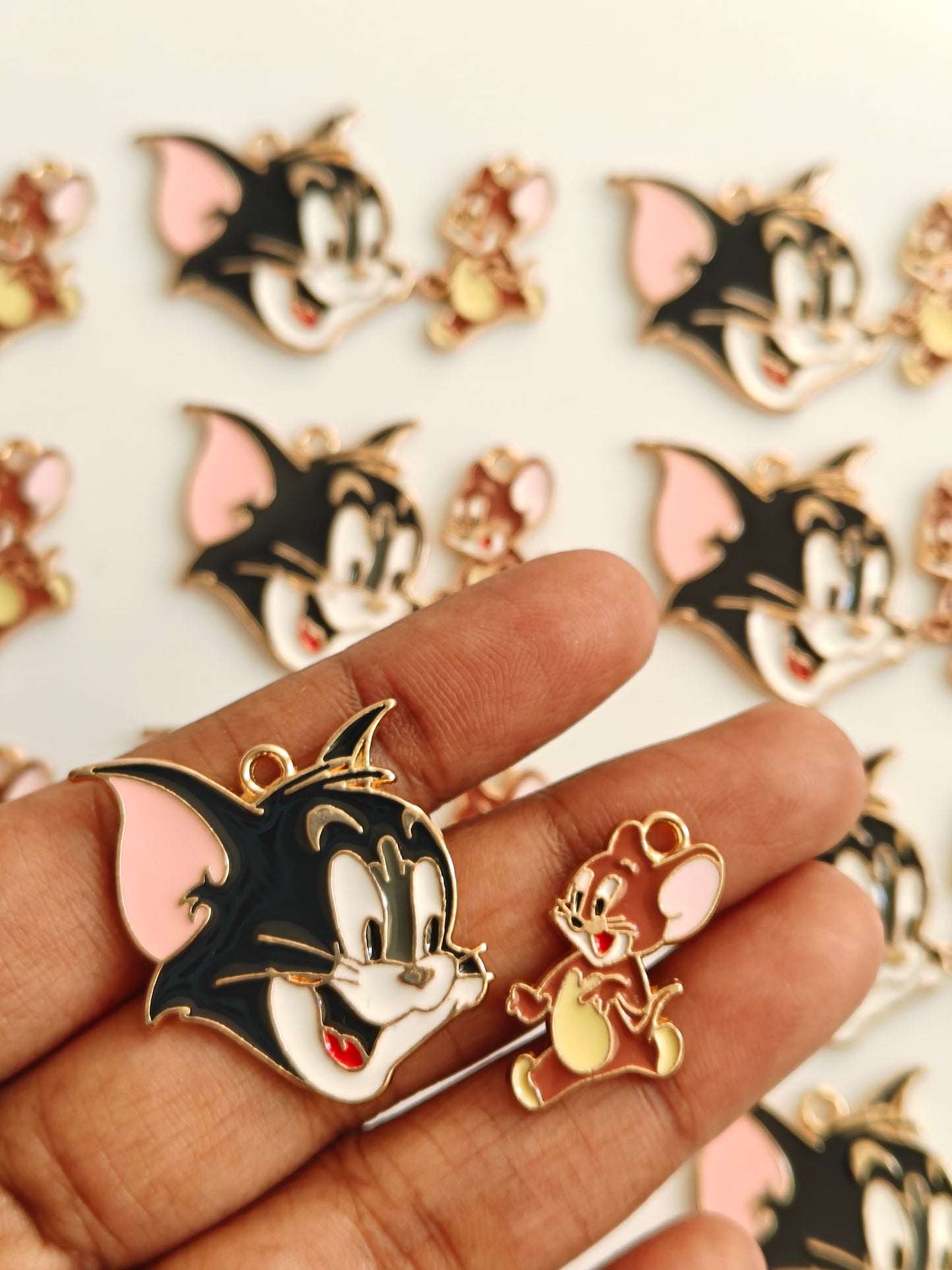Tom and Jerry Enamel Charm - 1 Piece