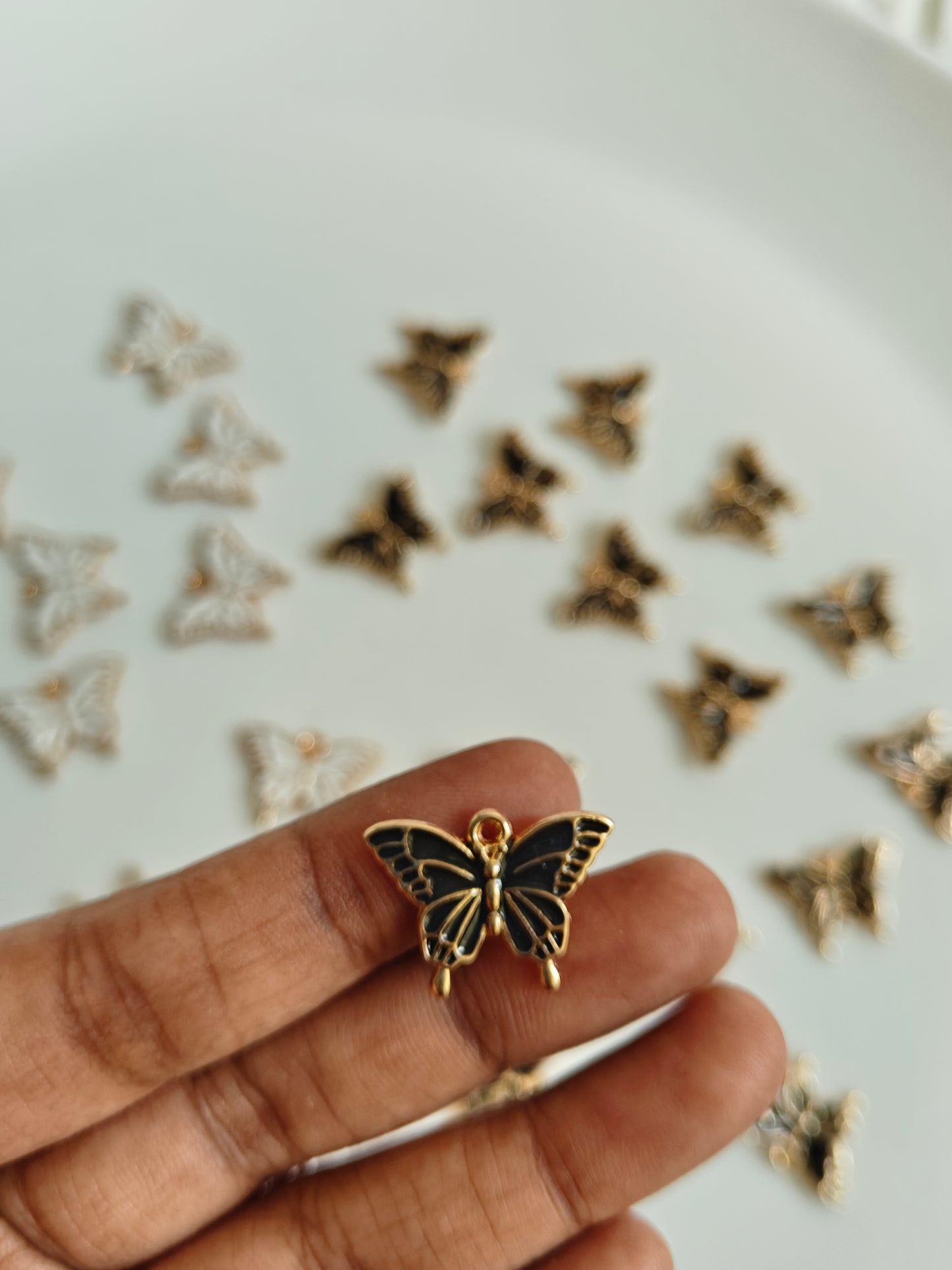 Butterlfy Enamel Charm - 1 Piece