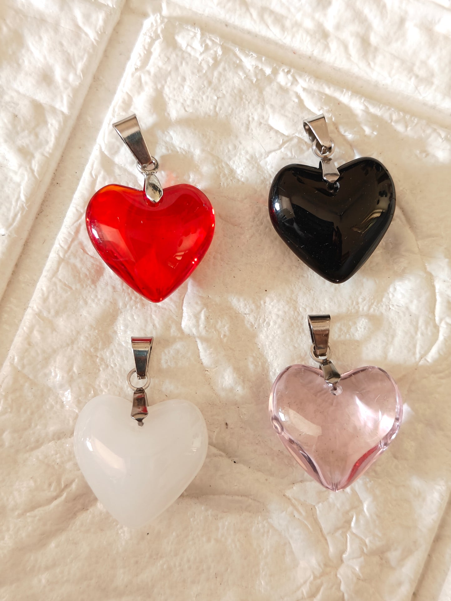 Heart Crystal Pendant - 1 Piece