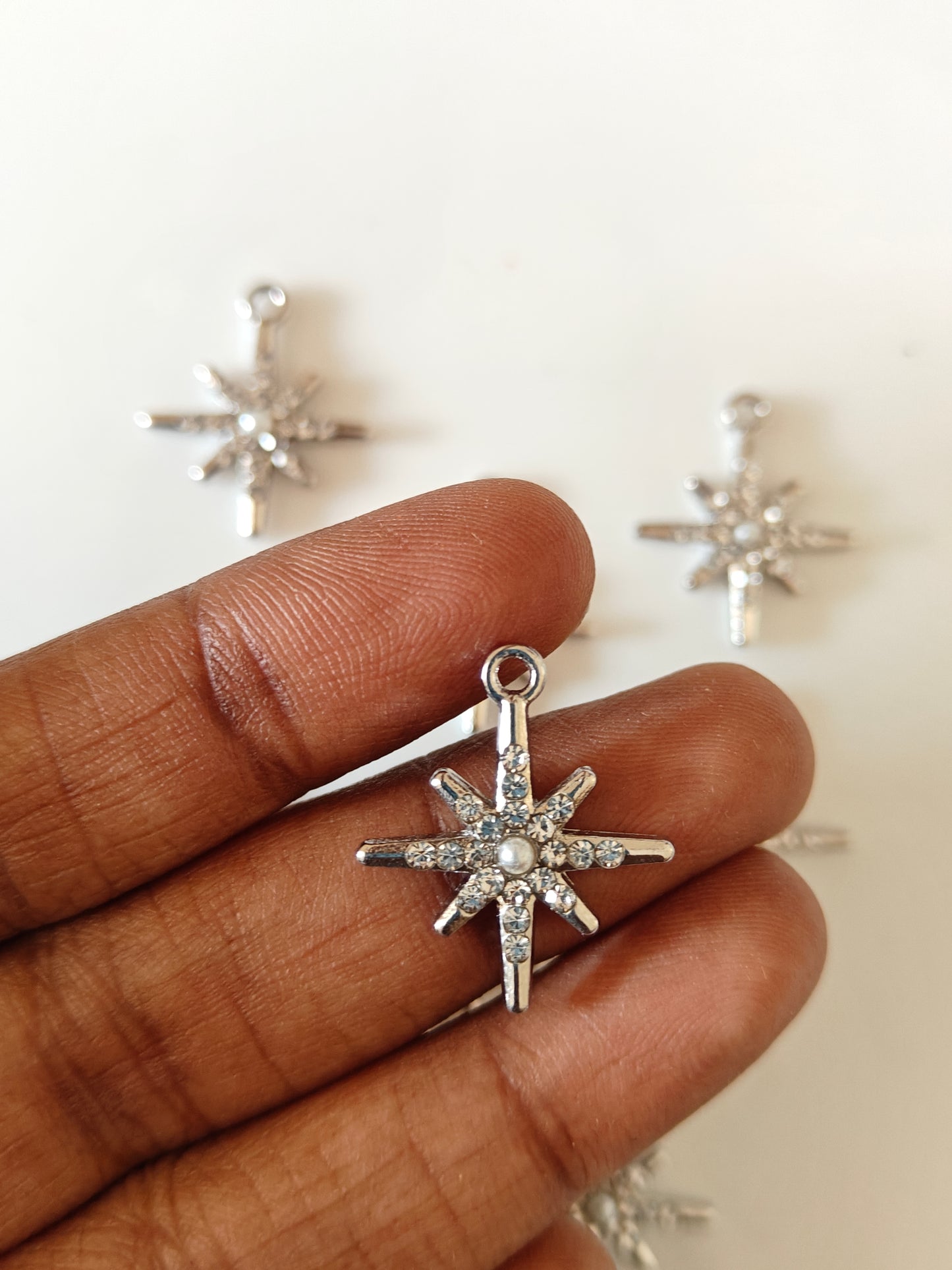 Eight Pointed Star Charm - 1 Piece