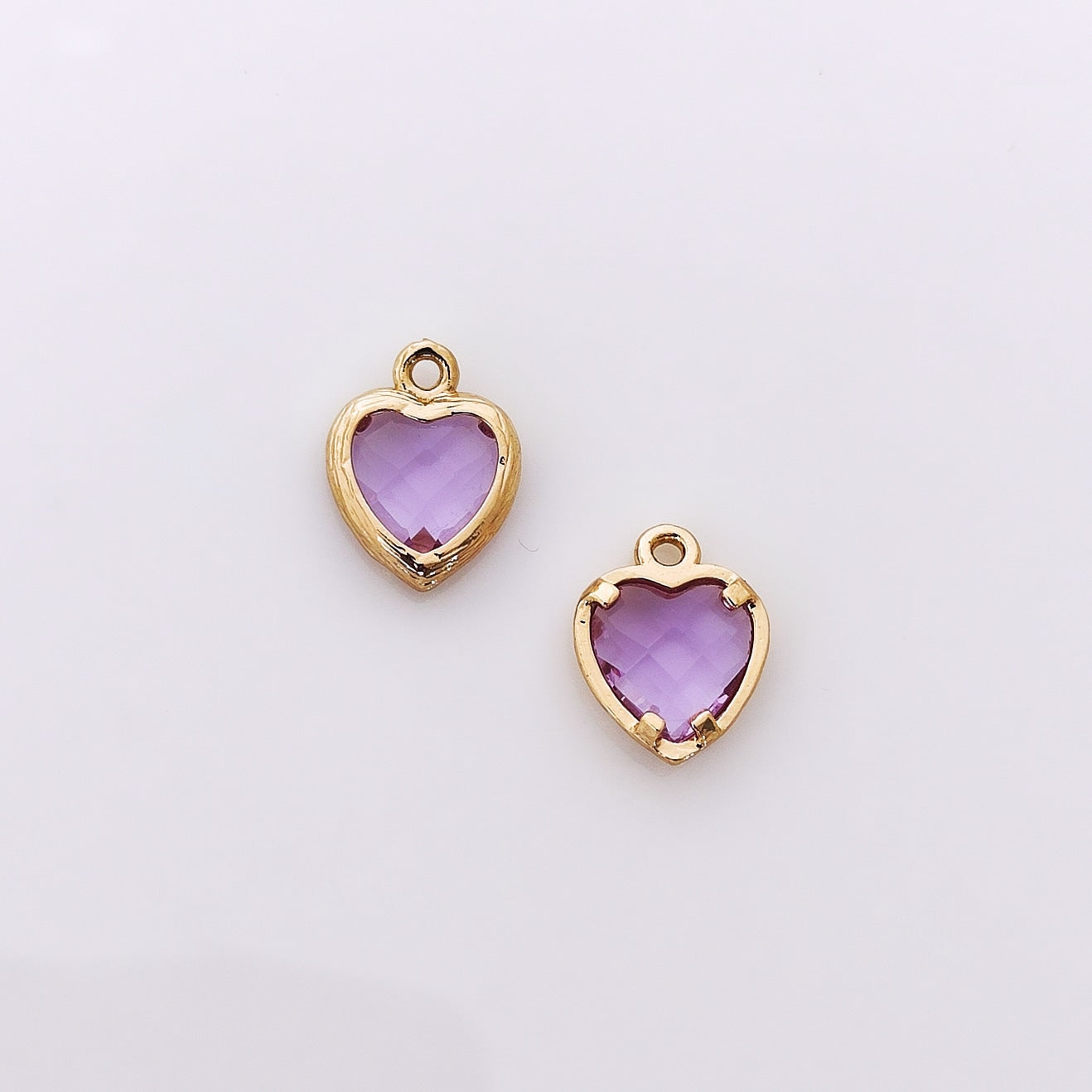 CZ Heart Charm - 1 Piece